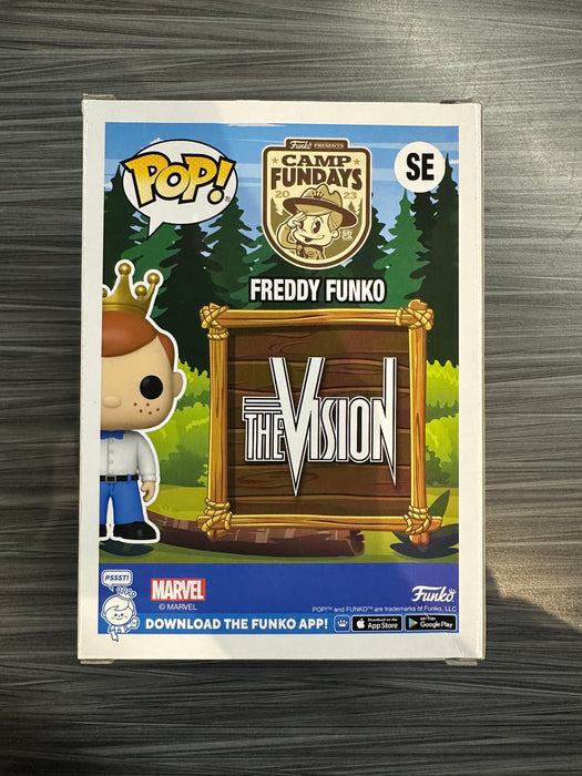 Funko POP! Camp Fundays: Freddy Funko As Vision (2023 Camp Fundays)(GiTD)(500 PCS)(Damaged Box) #SE