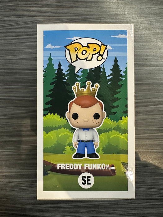 Funko POP! Camp Fundays: Freddy Funko As Vision (2023 Camp Fundays)(GiTD)(500 PCS)(Damaged Box) #SE