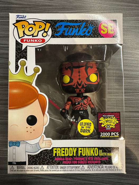 Funko POP! Funko: Freddy Funko As Darth Maul (GiTD)(Blacklight Battle)(2000 PCS)(Damaged Box)[A]#SE