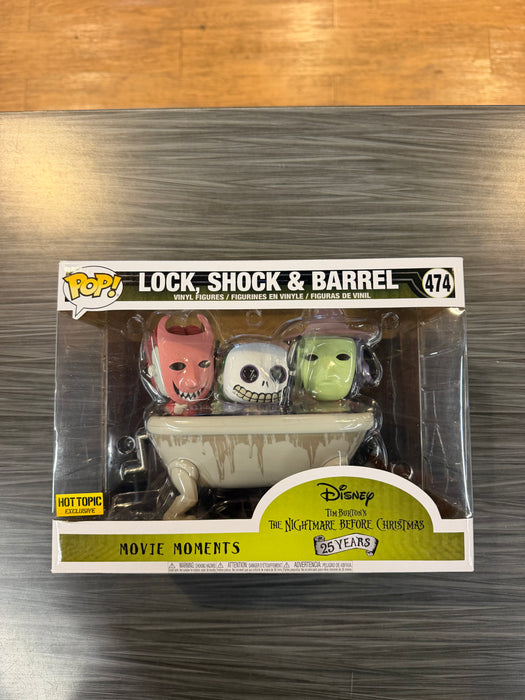 Funko POP! Disney: Movie Moments - The Nightmare Before Christmas - Lock, Shock, Barrel (Hot Topic)(Damaged Box) #474