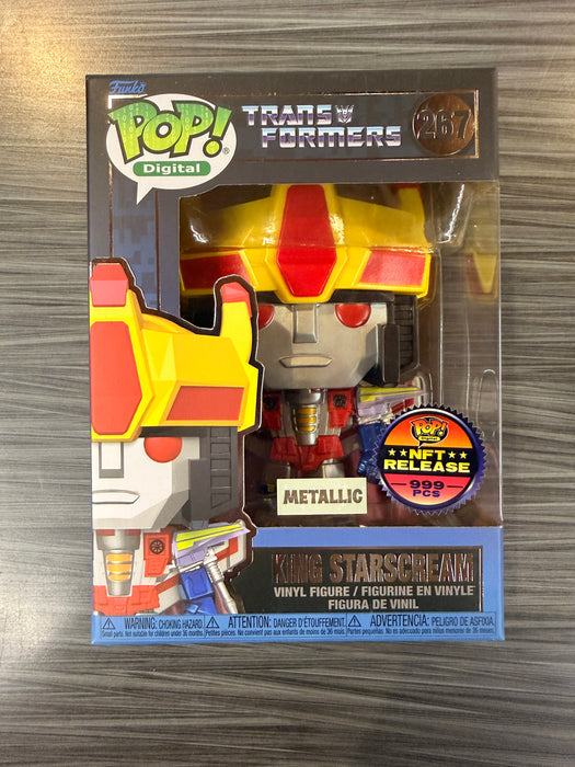 Funko POP! Digital: Transformers - King Starscream [Metallic](NFT Release 990 PCS)(Damaged Box) #267