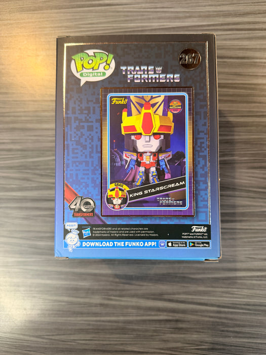 Funko POP! Digital: Transformers - King Starscream [Metallic](NFT Release 990 PCS)(Damaged Box) #267