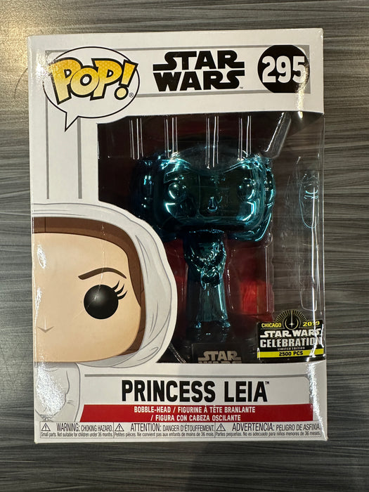 Funko POP! Star Wars: Princess Leia (2019 Star Wars Celebration 2500 PCS)(Damaged Box) #295