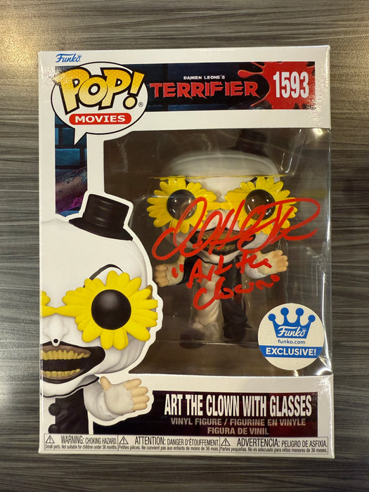 Funko POP! Movies: Terrifier - Art The Clown With Glasses (Funko)(Signed/David Howard Thorton/JSA)[A] #1593