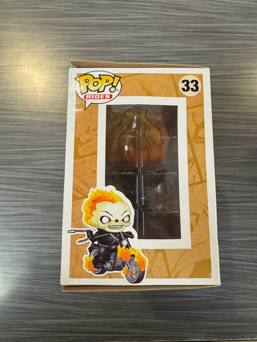 Funko POP! Rides: Marvel - Ghost Rider (PX previews)(GITD)(Damaged Box)[A] #33