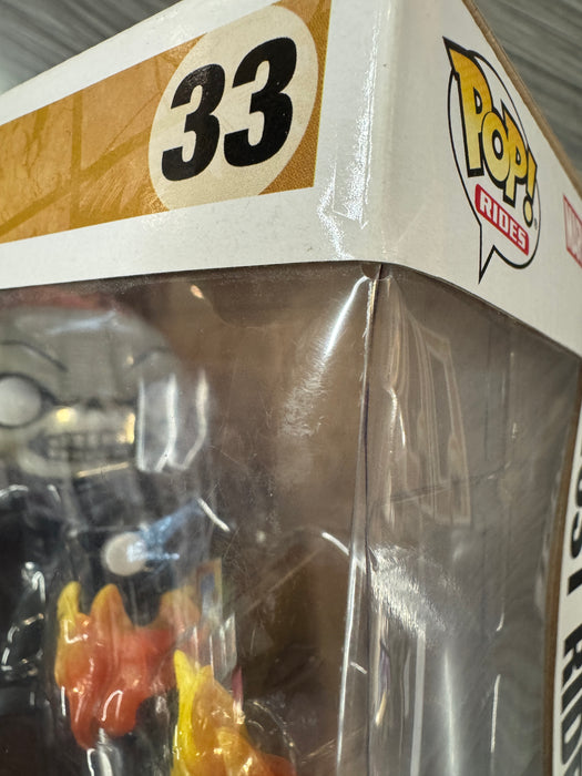 Funko POP! Rides: Marvel - Ghost Rider (PX previews)(GITD)(Damaged Box)[A] #33