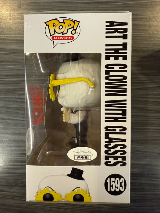 Funko POP! Movies: Terrifier - Art The Clown With Glasses (Funko)(Signed/David Howard Thorton/JSA)[B] #1593