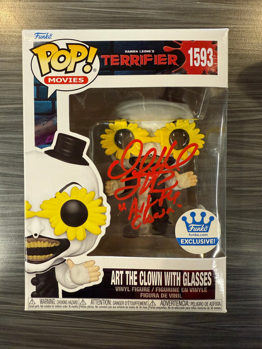 Funko POP! Movies: Terrifier - Art The Clown With Glasses (Funko)(Signed/David Howard Thorton/JSA)[C] #1593