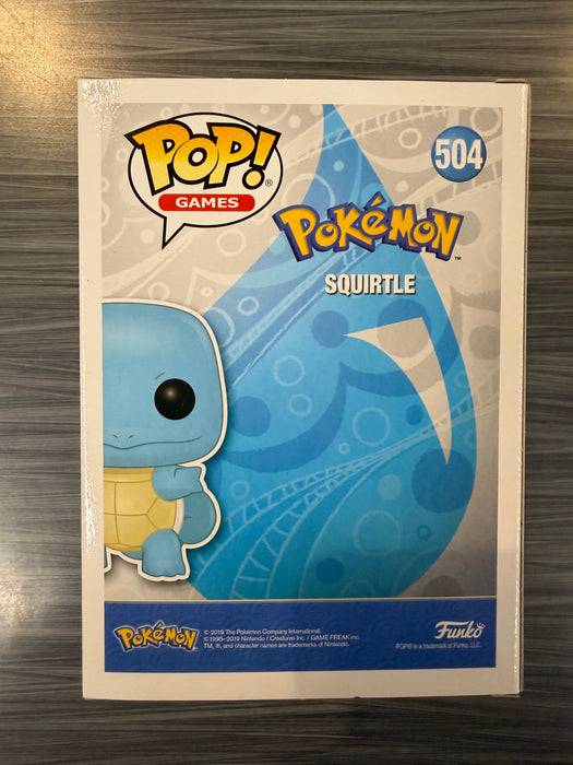 Funko POP! Games: Pokemon - Squirtle (Signed/Eric Stuart/JSA)(Damaged Box) #504