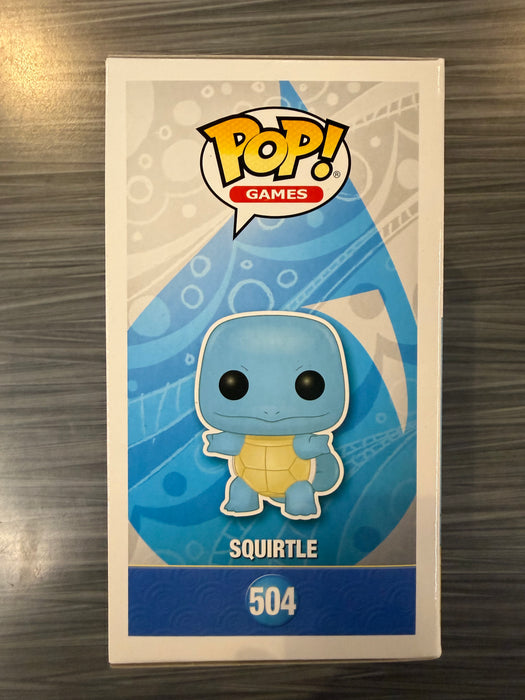 Funko POP! Games: Pokemon - Squirtle (Signed/Eric Stuart/JSA)(Damaged Box) #504