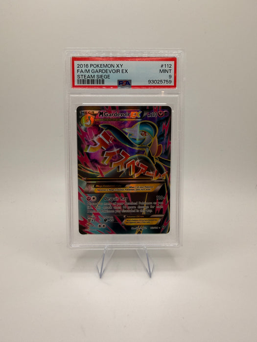 2016 POKEMON XY M Gardevoir EX #112 Steam Siege [MINT PSA 9]