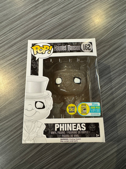 Funko POP! Haunted Mansion: Phineas (GiTD)(2016 SDCC 1000 Pcs)(Damaged Box) #162