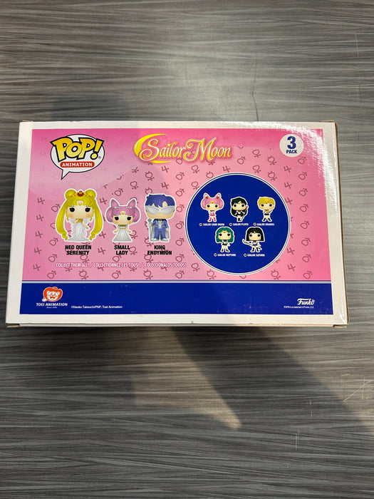 Funko POP! Animation: Sailor Moon - Neo Queen Serenity,Small Lady & King Endymion (Hot Topic)(Damaged Box) [3 Pack]