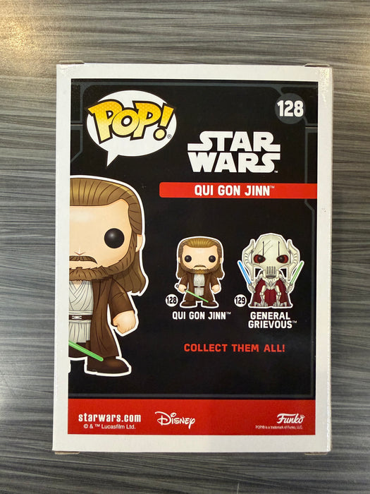 Funko POP! Star Wars: Qui Gon Jinn (2016 NYCC)(Damaged Box)[A] #128