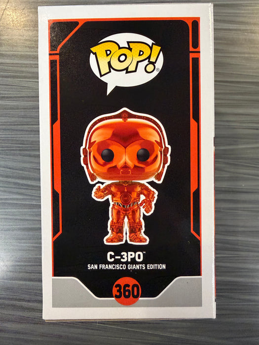 Funko POP! Star Wars: C-3PO [SF GIANTS][Orange](Damaged Box) #360
