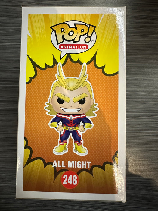 Funko POP! Animation: My Hero Academia - All Might (GiTD)(2017 Funimation)(Damaged Box) [B] #248