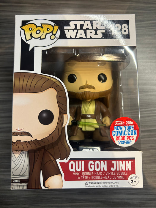 Funko POP! Star Wars: Qui Gon Jinn (2016 NYCC)(Damaged Box) #128