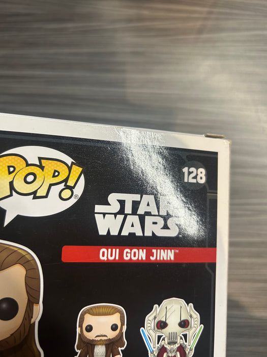 Funko POP! Star Wars: Qui Gon Jinn (2016 NYCC)(Damaged Box) #128