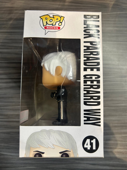 Funko POP! Rocks: MCR - Black Parade Gerard Way (Hot Topic Pre-Release)(Damaged Box) #41