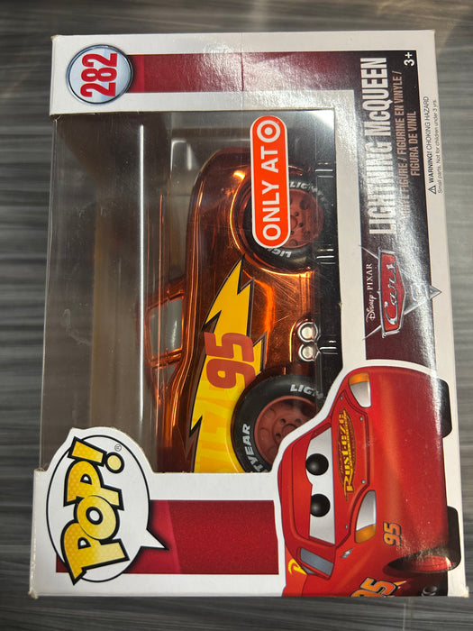 Funko POP! Disney Pixar: Cars 3 - Lightning McQueen (Target)(Chrome)(Damaged Box) #282