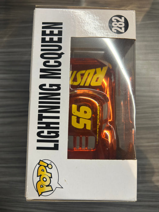 Funko POP! Disney Pixar: Cars 3 - Lightning McQueen (Target)(Chrome)(Damaged Box) #282