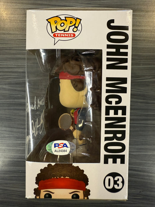 Funko POP! Tennis: John McEnroe (Signed/John McEnroe/PSA)(Damaged Box) #03