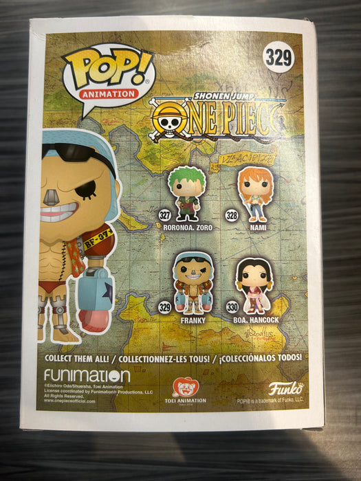 Funko POP! Animation: One Piece - Franky [2017 Silver Tipped Nose](Damaged Box) #329