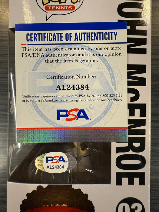 Funko POP! Tennis: John McEnroe (Signed/John McEnroe/PSA)(Damaged Box) #03