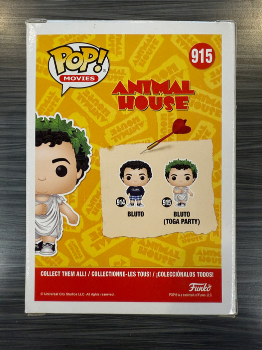 Funko POP! Movies: Animal House - Bluto (Toga Party)(Signed/John Landis/PSA) #915