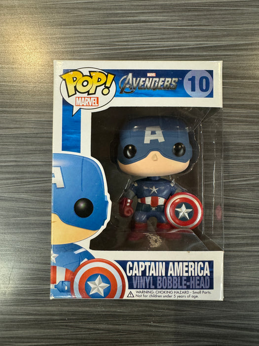 Funko POP! : Avengers - Captain America [Large Font] (Damaged Box) #10