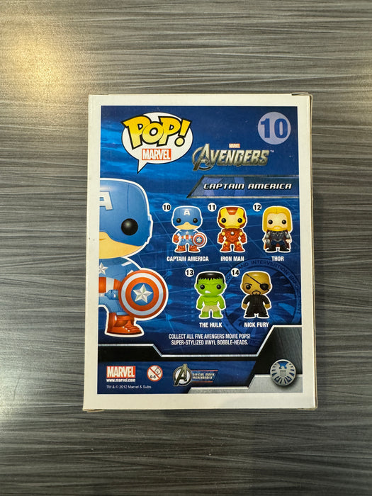 Funko POP! : Avengers - Captain America [Large Font] (Damaged Box) #10