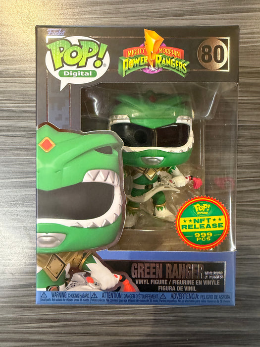 Funko POP! Digital: Mighty Morphin Power Rangers - Green Ranger with Sword of Darkness (NFT Release 999 PCS)(Damaged Box) #80
