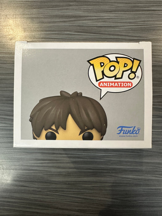 Funko POP! Animation: Attack on Titan - Eren Jaeger [Action Pose](7BAP/2022 NYCC)(Signed/Bryce Papenbrook/JSA)(Damaged Box) #1165