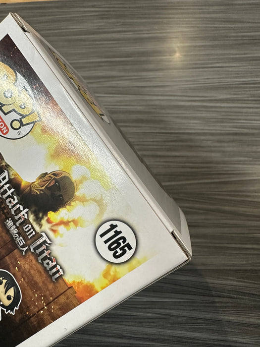 Funko POP! Animation: Attack on Titan - Eren Jaeger [Action Pose](7BAP/2022 NYCC)(Signed/Bryce Papenbrook/JSA)(Damaged Box) #1165