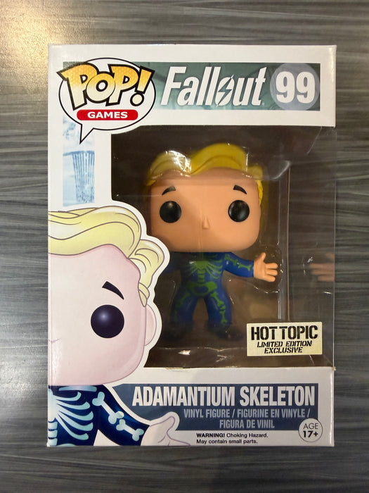 Funko POP! Games: Fallout - Adamantium Skeleton (Hot Topic)(Damaged Box*) #99
