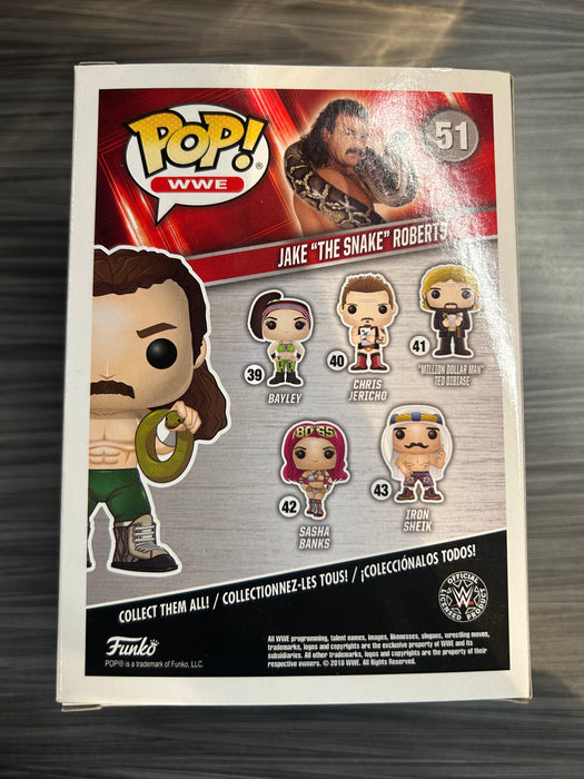 Funko POP! WWE: Jake "The Snake" Roberts (CHASE)(Damaged Box) #51
