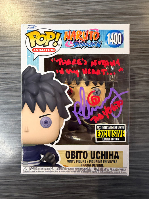 Funko POP! Animation: Naturo Shippuden - Obito Uchiha (Entertainment Earth)(Signed/Michael Yurchak/JSA) #1400