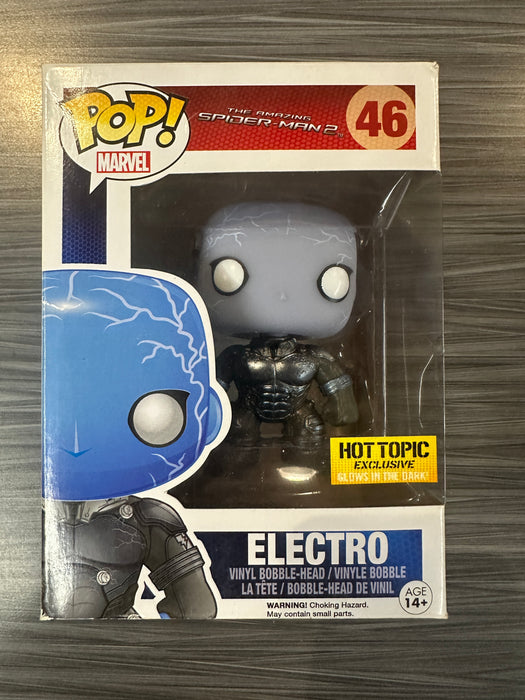 Funko POP! Marvel: The Amazing Spiderman 2 - Electro (GiTD)(Hot Topic)(Damaged Box)[A] #46