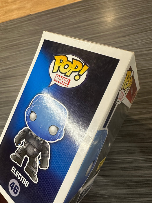 Funko POP! Marvel: The Amazing Spiderman 2 - Electro (GiTD)(Hot Topic)(Damaged Box)[A] #46