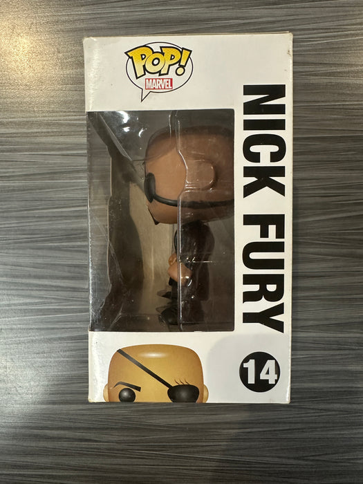 Funko POP! Marvel: Avengers - Nick Fury [3 Lang](Damaged Box) #14