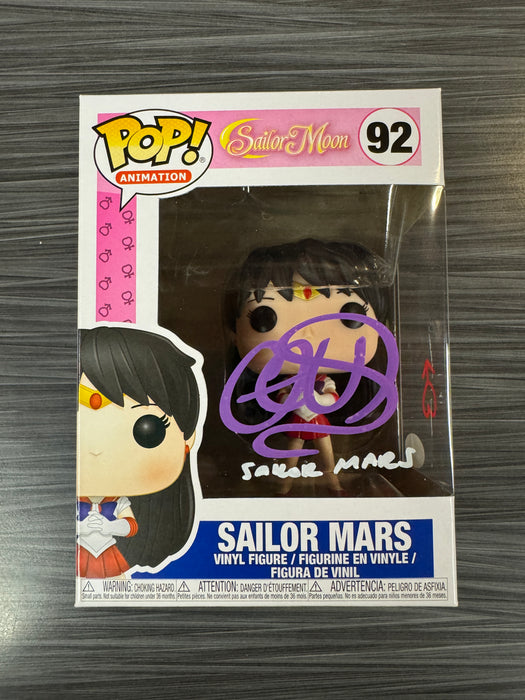 Funko POP! Animation: Sailor Moon - Sailor Mars (Signed/Cristina Vee/JSA) #92