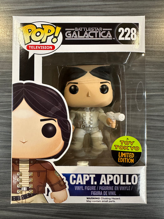 Funko POP! Television: Battlestar Galactica - Capt. Apollo (Toy Tokyo)(Damaged Box) #228