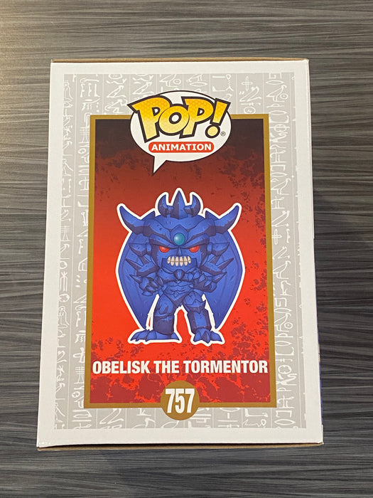 Funko POP! Animation: Yu-Gi-Oh! - Obelisk The Tormentor (GameStop Round Sticker)(Damaged Box) [C] #757