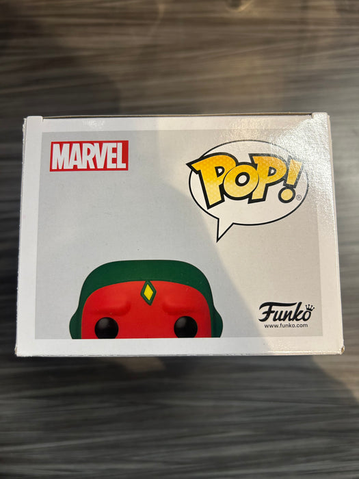 Funko POP! Marvel: Wandavision - Vision [Halloween] (Signed/Paul Bettany/Beckett)(Damaged Box) #716