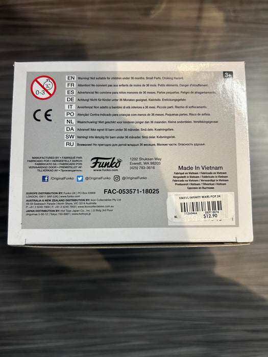 Funko POP! Marvel: Avengers Infinity War - Iron Spider(Signed/Tom Holland/Becket)(BoxLunch)(Damaged Box) #305