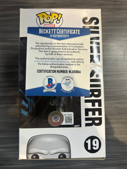 Funko POP! Marvel: Silver Surfer (Signed/Doug Jones/Beckett)(Damaged Box*) #19