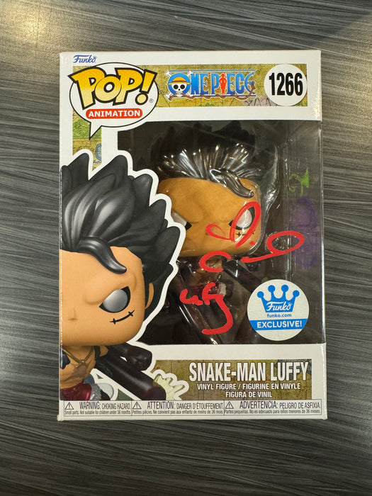 Funko POP! Animation: One Piece - Snake-Man Luffy (Funko)(Signed/Colleen Clinkenbeard/JSA)(Damaged Box) #1266