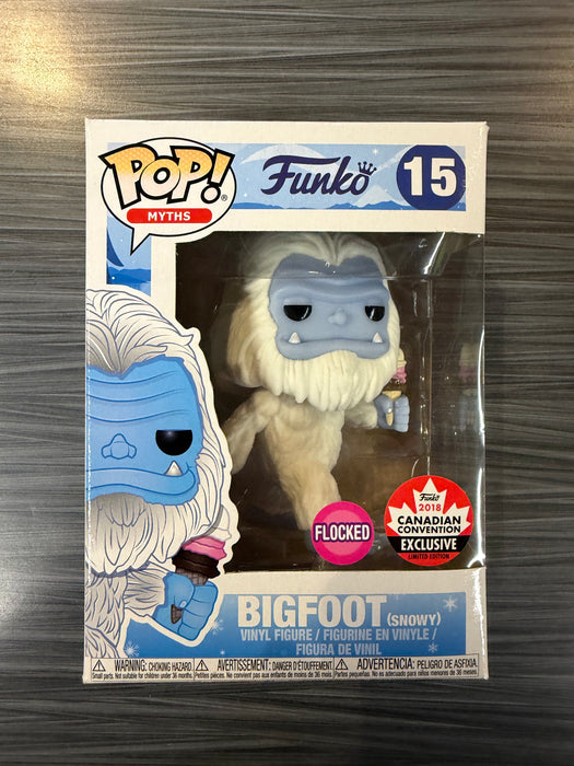 Funko POP! Myths - Bigfoot Snowy (Canadian Convention)(Flocked)(Damaged Box) #15