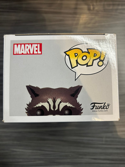 Funko POP! Marvel: Guardians of The Galaxy Vol.2 - Rocket (Signed/Sean Gunn/JSA)(Damaged Box) #201