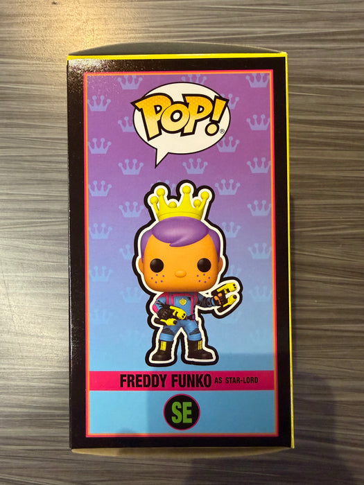 Funko POP! Funko: Freddy Funko As Star-Lord [Blacklight] (2025 Fundays Show/250 PCS)(Damaged Box) #SE